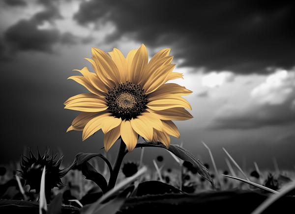 Helianthus Paradoxus - Sunflower Portrait Art Prints Print