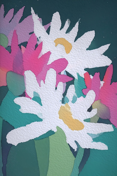 Pastel Petal Whispers - Pastel Floral Art Prints Print