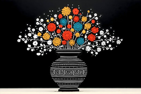 Pop Botanique – Botanical Pop Art Print Print