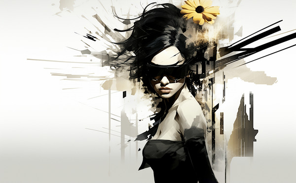 Assassin –  Womens Portrait Art Print Print