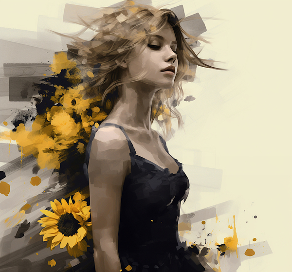 Mania – Pop Surreal Portrait Art Print Print