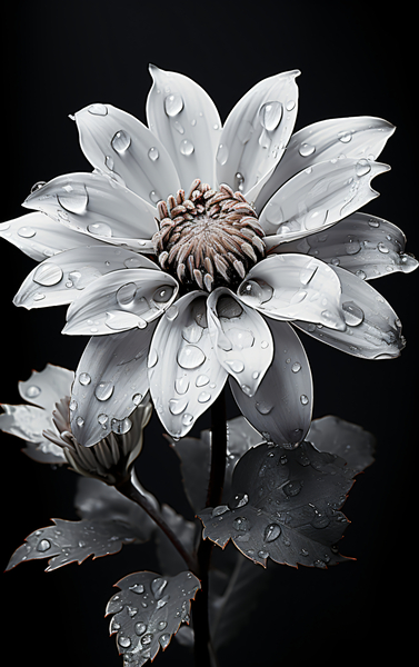 Petal Portrait – Reflective Floral Art Print Print