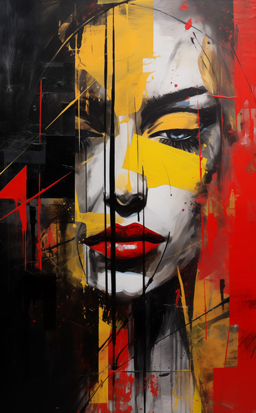 Addiction – Abstract Portrait Print Print