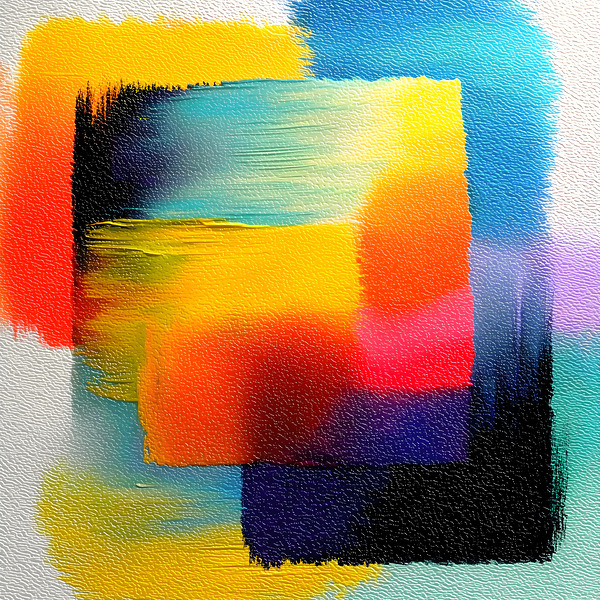 Chromatic Blocks VI – Patchwork Abstract Print Print