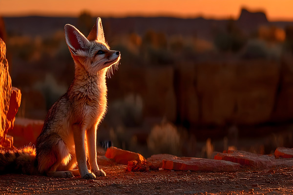 Dustwalker – Fennec Fox Print Print