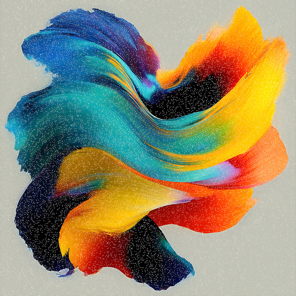 Chromatic Blocks IV  – Patchwork Abstract Print Print