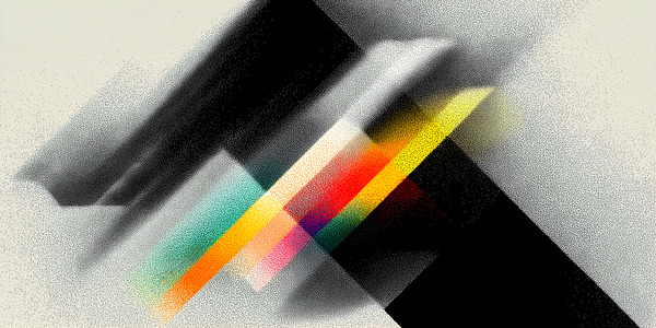 Prism Shift – Geometric Gradient Abstract Print Print