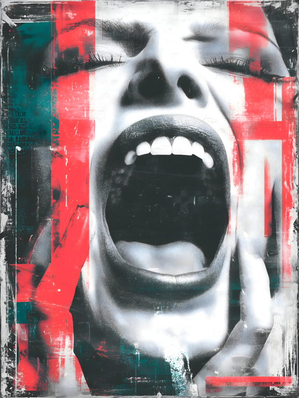 Censored – Pop Protest Poster Art Print Print