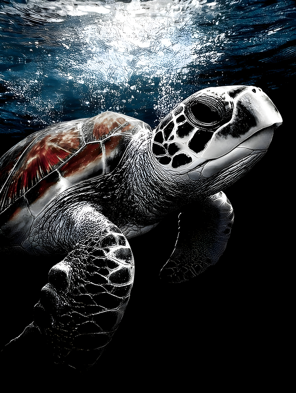 Depthlight – Sea Turtle Print Print