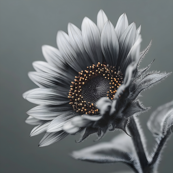 Sunflower Selfie 9 - Sunflower Portrait Art Prints Print