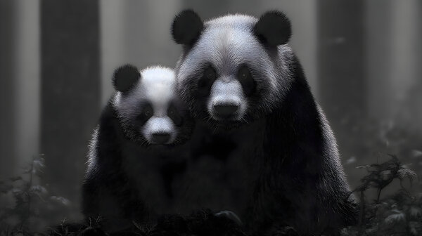 Stealth Mode - Bear Portrait Art Prints Print