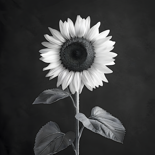 Sunflower Selfie 6 - Sunflower Portrait Art Prints Print