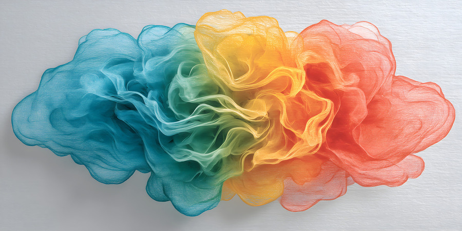 Ethereal Pulse – Soft Abstract Art Print  Imprimer