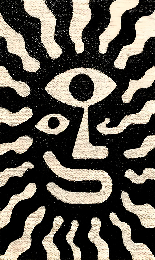 Third Eye Aura – Surreal Face Print  Print