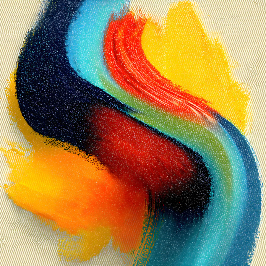 Chromatic Blocks VII – Patchwork Abstract Print  Print