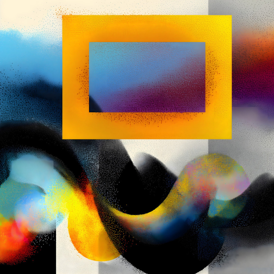 Framed Motion – Gradient Window Abstract Print.  Imprimer