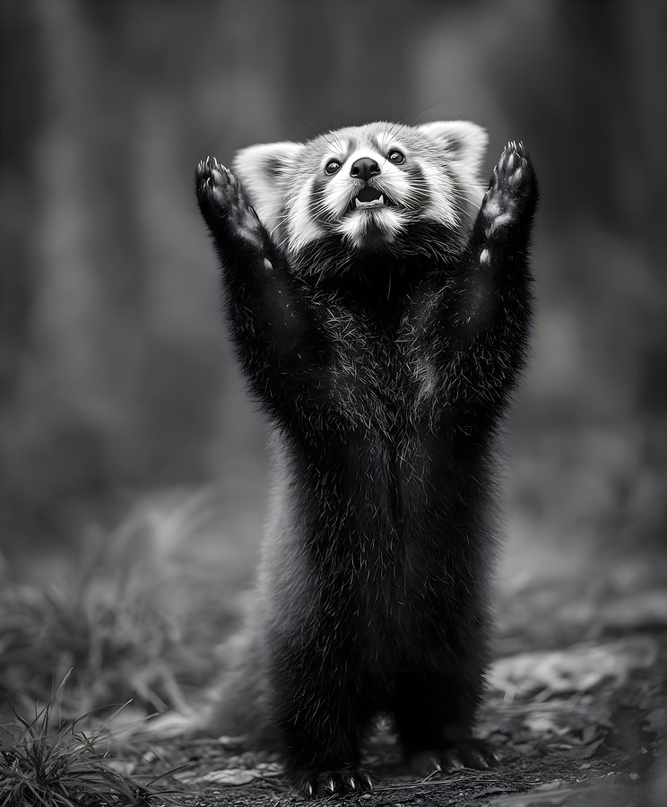 Standing Ovation – Red Panda Print  Print