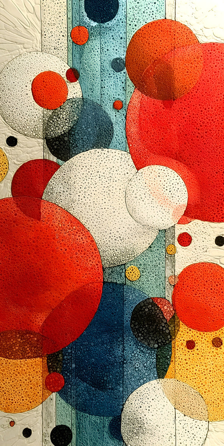 Orbit Geometry – Modern Circle Abstract PPrint.  Imprimer