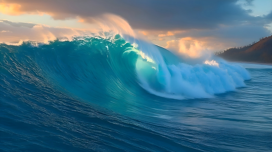 Ocean Fury – Crashing Wave Print  Print