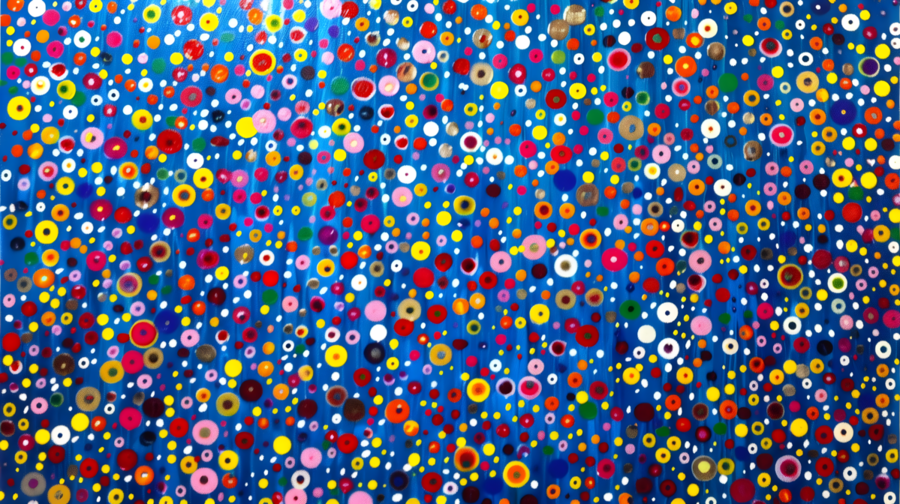 Cosmic Confetti – Vibrant Abstract Art Print  Print