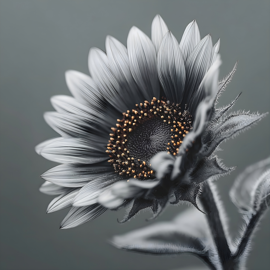 Sunflower Selfie 9 - Sunflower Portrait Art Prints  Imprimer