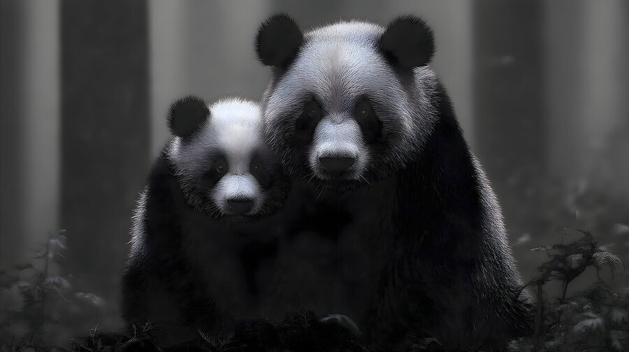 Stealth Mode - Bear Portrait Art Prints  Print