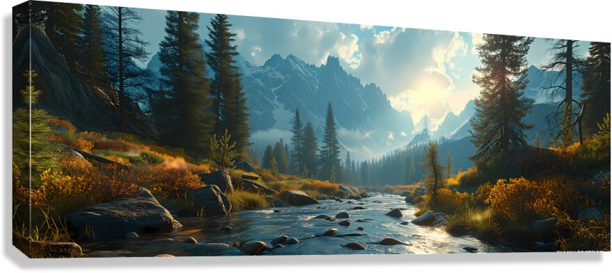 Home Away From Home - Tranquil Landscape Art Prints Canvas Print