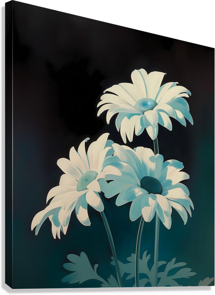 Midnight Bloom - Nocturne Floral Art Prints Canvas Print