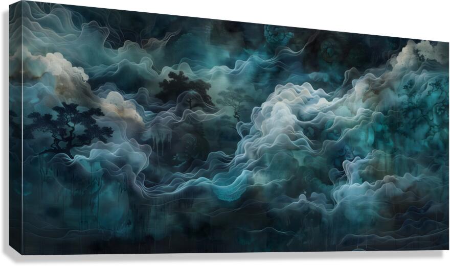 Sei To Do 静と動 - Stillness And Motion - Japanese Abstract Landscape Art Prints Canvas Print