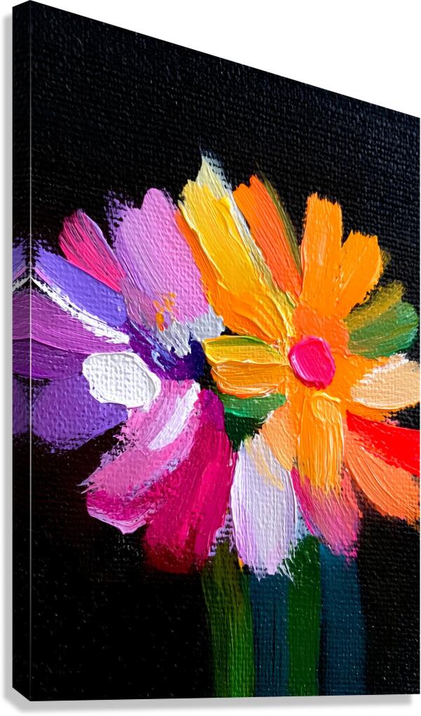 Eclat De Couleurs - Color Shout - Bold Floral Art Prints Canvas Print