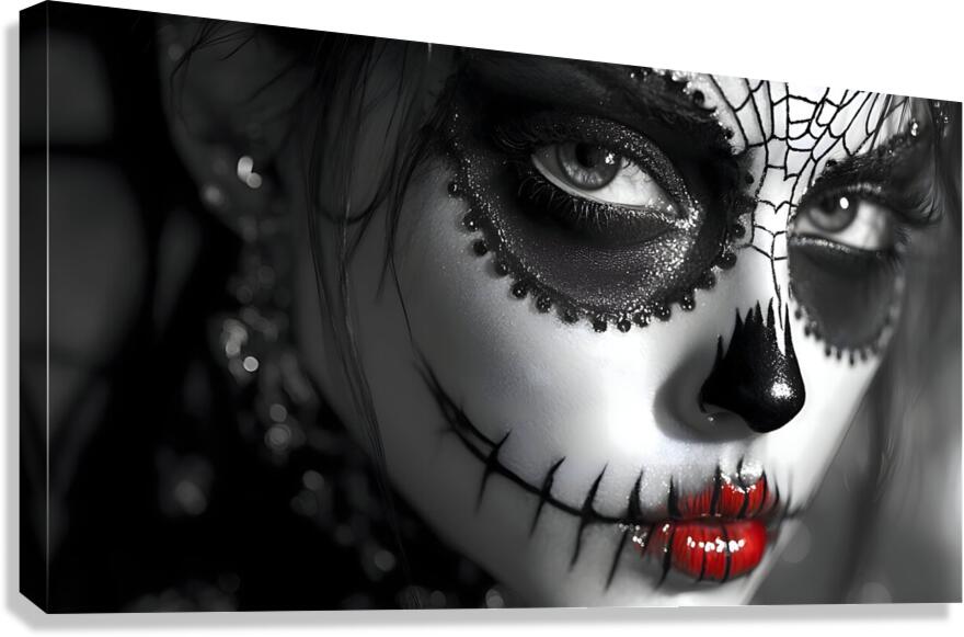 La Novia Del Silencio - The Bride Of Silence - Pop Surreal Portrait Art Prints Canvas Print