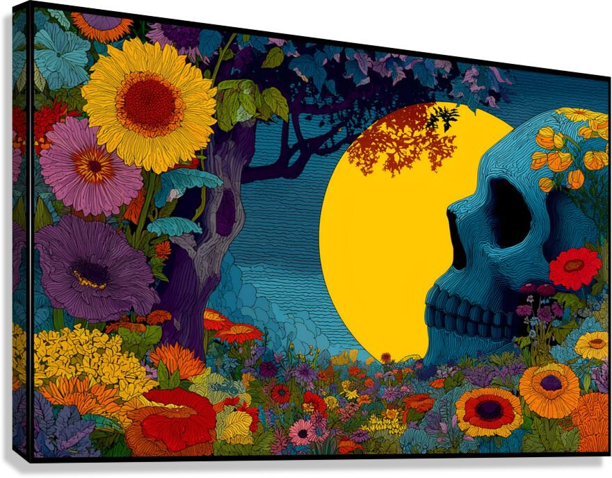 Life After Death - Pop Surreal Skull Art Prints Canvas Print
