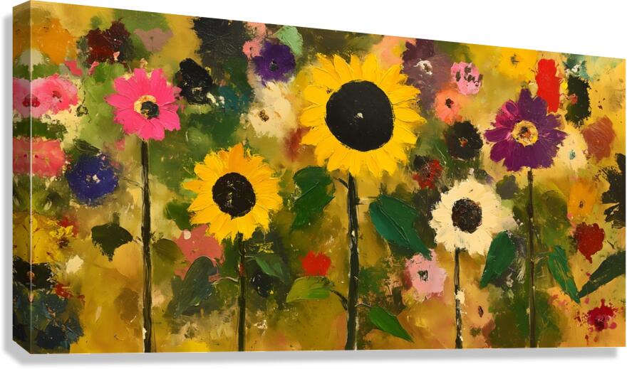 Fiori DEstate - Summer Flowers - Italian Floral Art Prints Canvas Print