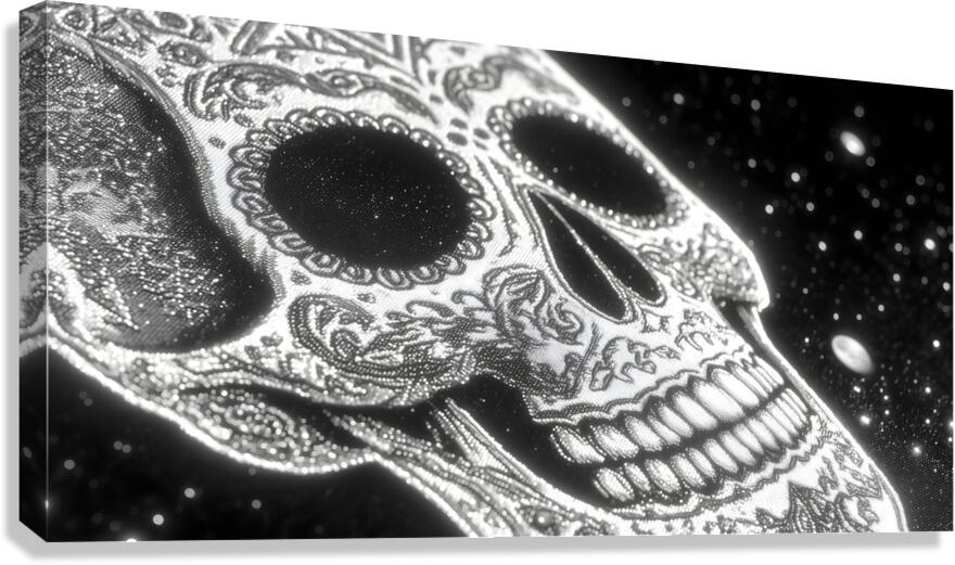 El Eco De La Calavera - The Echo Of The Skull - Pop Skull Art Prints Canvas Print