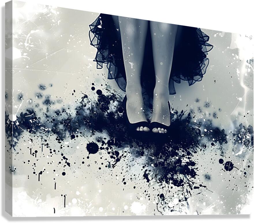 Only Feet Abstract - Playful Graphic Art Prints Canvas Print