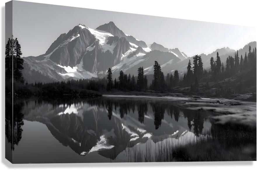 Where Giants Sleep - Mountain Landscape Art Prints Canvas Print