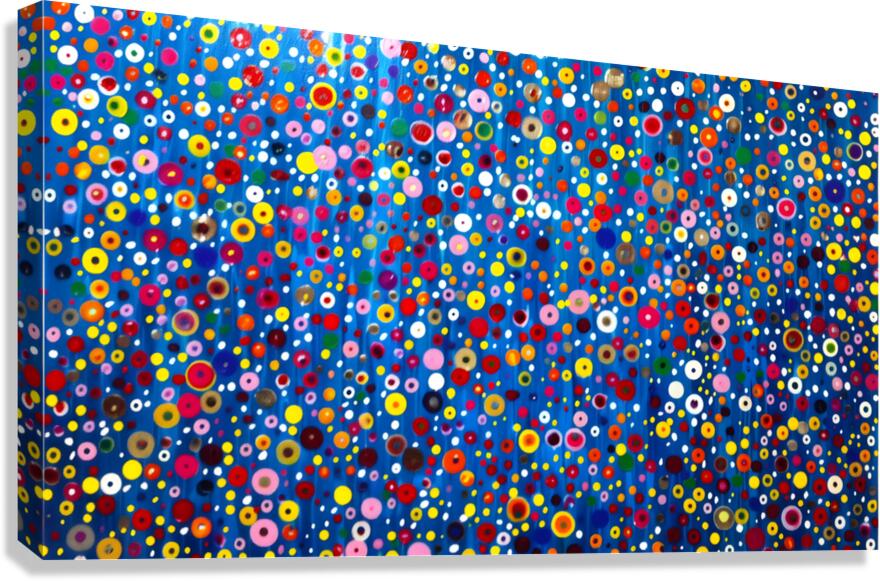 Cosmic Confetti – Vibrant Abstract Art Print Canvas Print