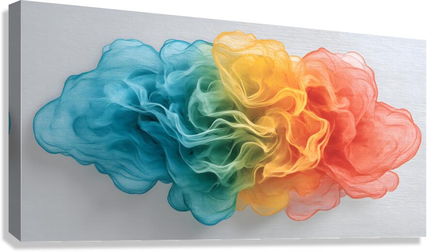 Ethereal Pulse – Soft Abstract Art Print Canvas Print