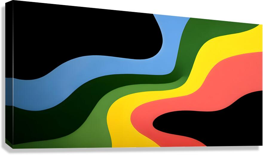 Wavelength – Modern Abstract Art Print Canvas Print