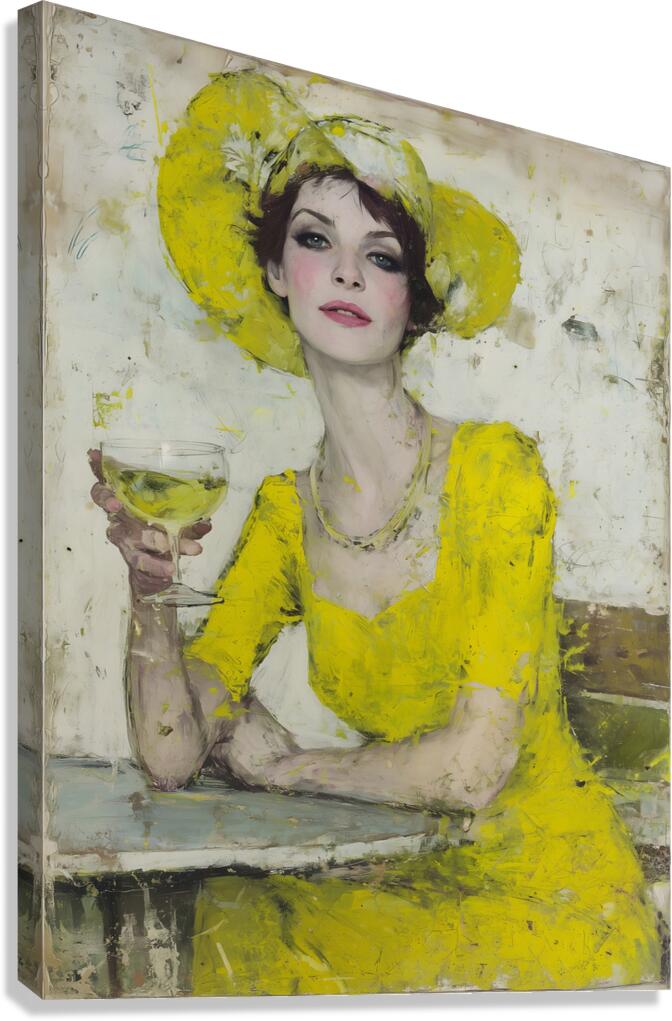 L’Elegance Citron – Lemon Elegance Vintage Poster Art Print Canvas Print