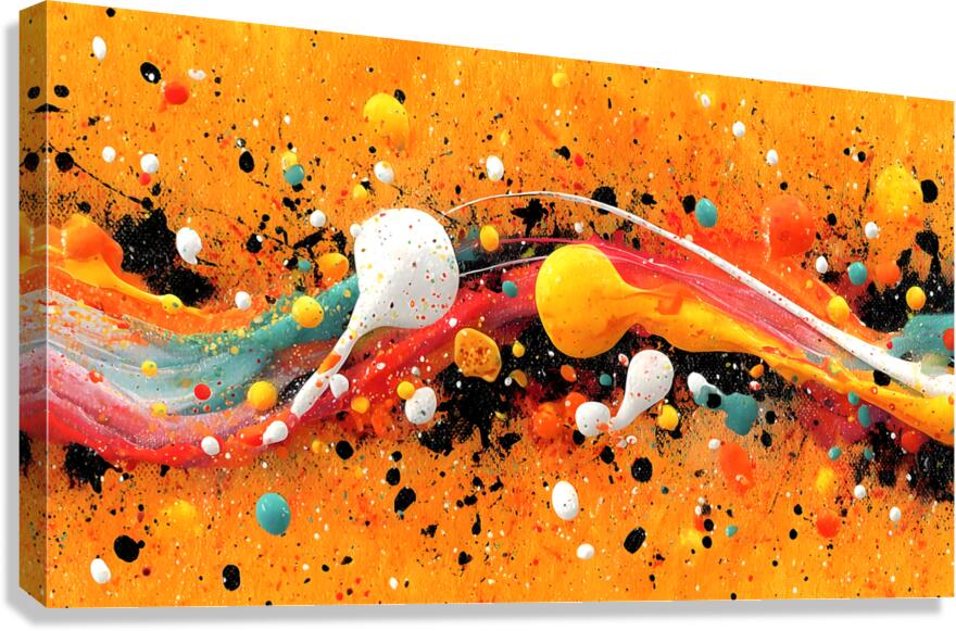 Molten Wave – Abstract Fluid Art Print Canvas Print