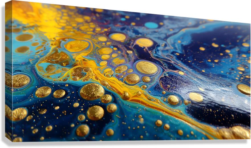 Liquid Groove – Fluid Abstract Art Print Canvas Print