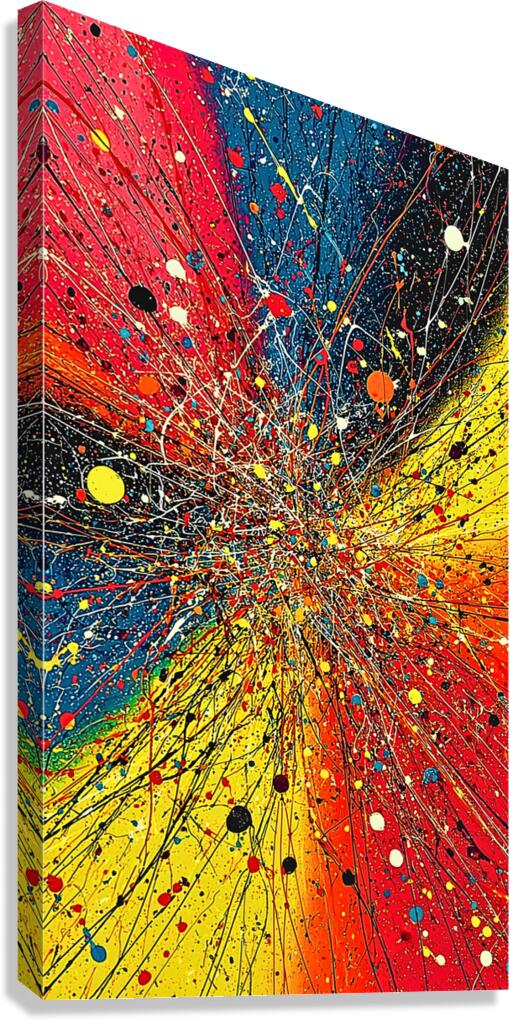 Chaotic Clarity – Anxiety Abstract Print Canvas Print