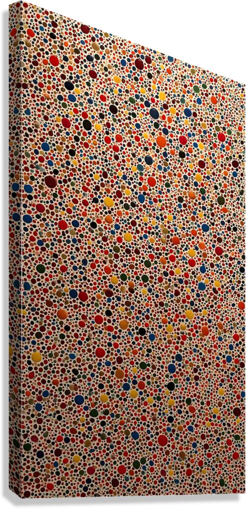 Infinity Dots – Multicolor Pointillist Abstract Print Canvas Print