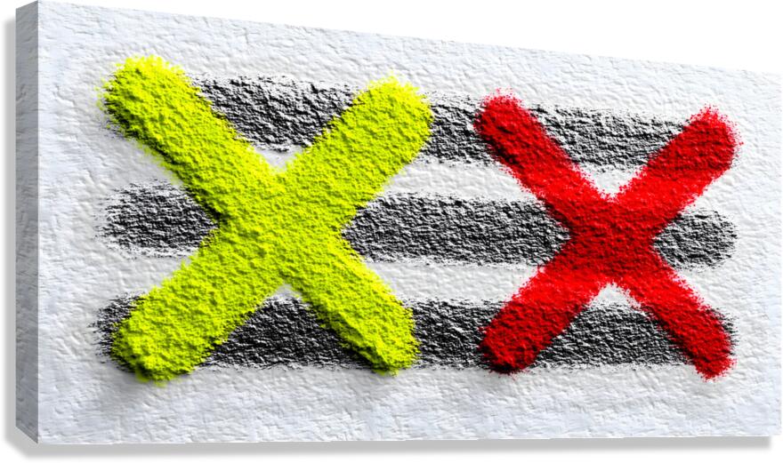 Signal Marks – Minimalist X Pop Print Canvas Print