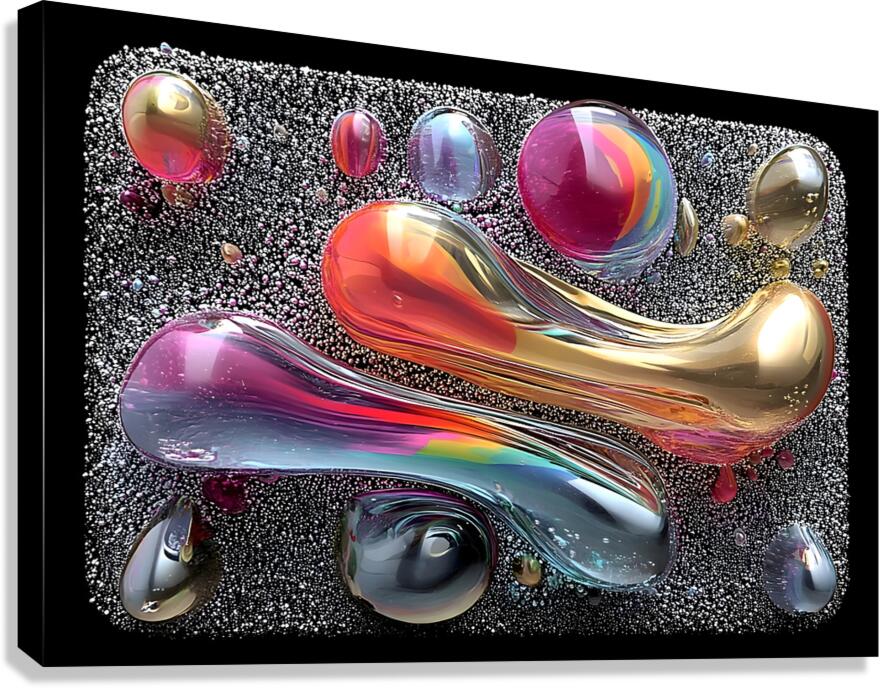 Space Jelly – Cosmic Surrealism Art Print Canvas Print