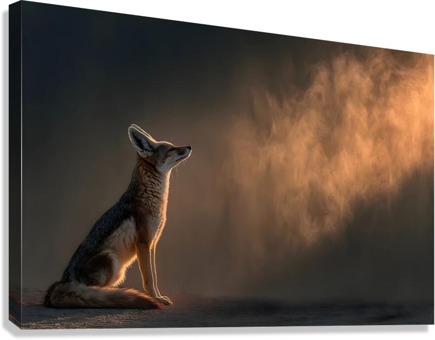 Breath of Dawn – Desert Fox Print Canvas Print