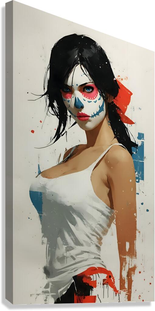 Reina Del Asfalto – Queen of the Streets print Canvas Print