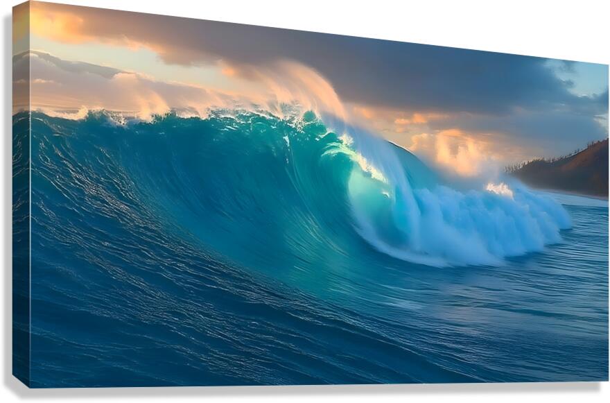 Ocean Fury – Crashing Wave Print Canvas Print