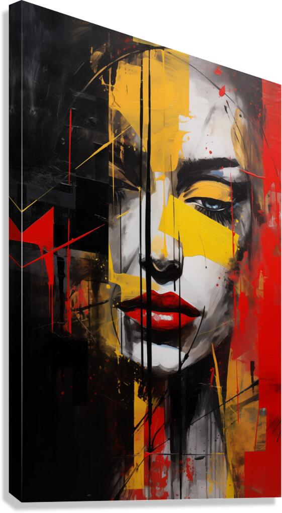 Addiction – Abstract Portrait Print Canvas Print